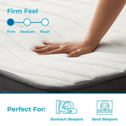 Linenspa 8 In. Firm Gel Memory Foam Hybrid Mattress