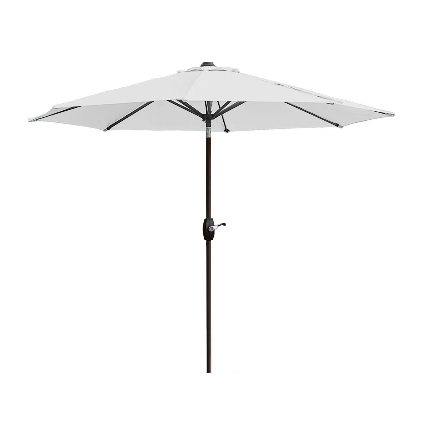 Lopes 9-foot Patio Umbrella with Bronze Finish Base Weight Stand Included