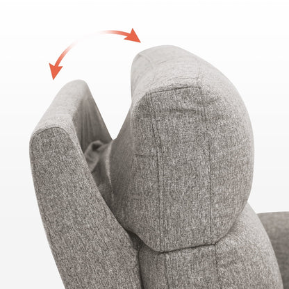 MCombo 60.2 Power Loveseat Recliner Sofa with Massage and Dual Heating, Adjustable Headrest, USB & Type C Port, Fabric