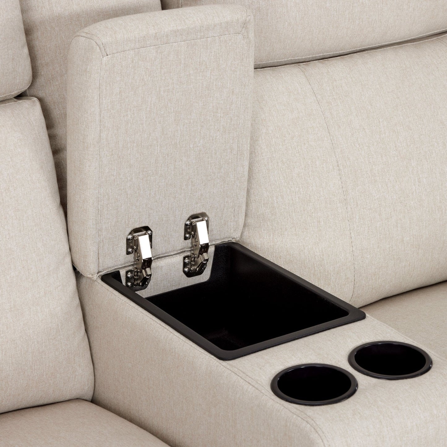 MCombo 60.2 Power Loveseat Recliner Sofa with Massage and Dual Heating, Adjustable Headrest, USB & Type C Port, Fabric