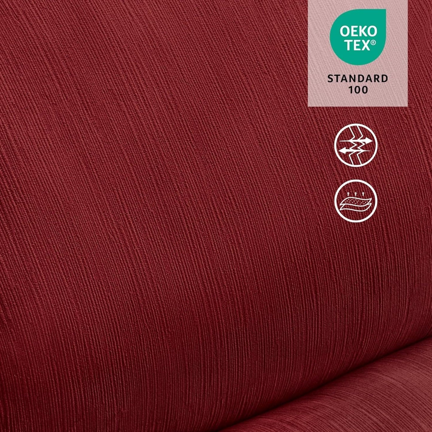 MCombo Oversized Dual Motor Armless Power Rocker Recliner Chair, Zeroarms Recliner Perfect for Living Room Fabric PR607