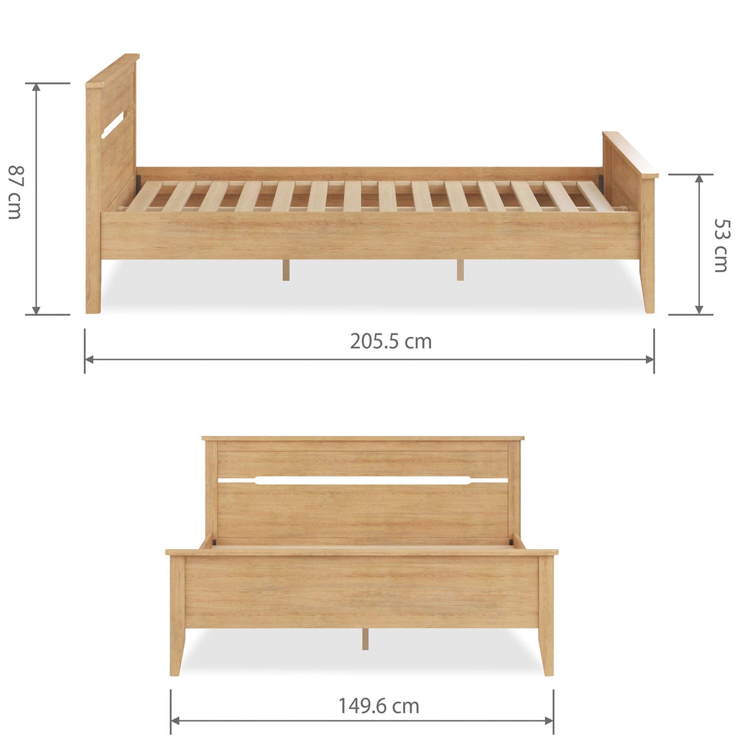 Cadre de lit Burleigh 4'6