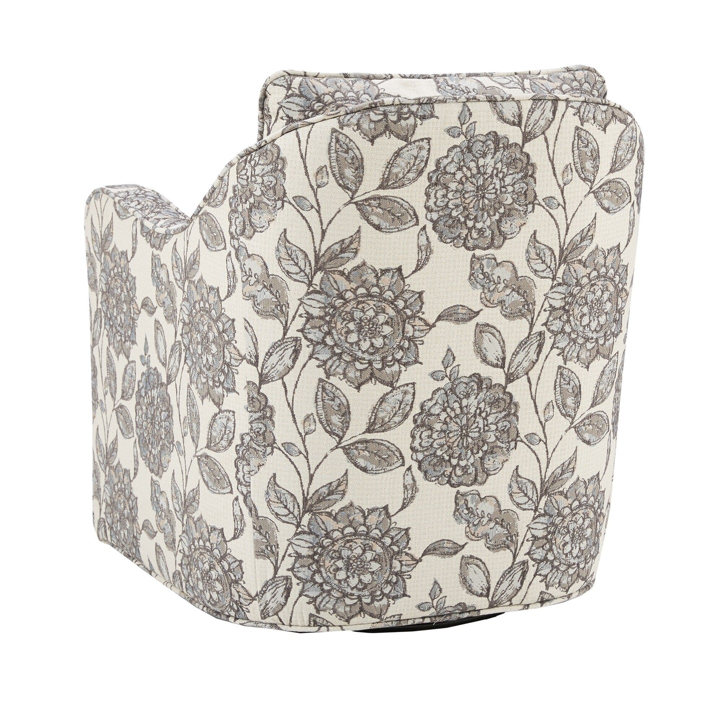 Madison Park Betty Upholstered Swivel Curved Armchair