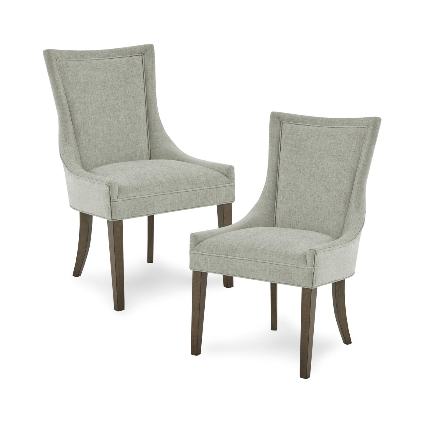Madison Park Signature Ultra Upholstered Dining Side Chairs With Wood Legs (Set of 2) - N/A