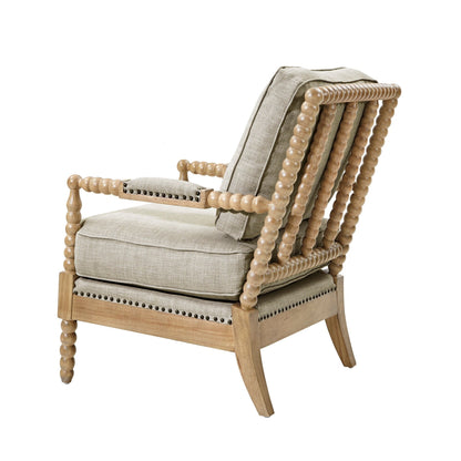 Madison Park Donohue Turned Wood Frame Armchair