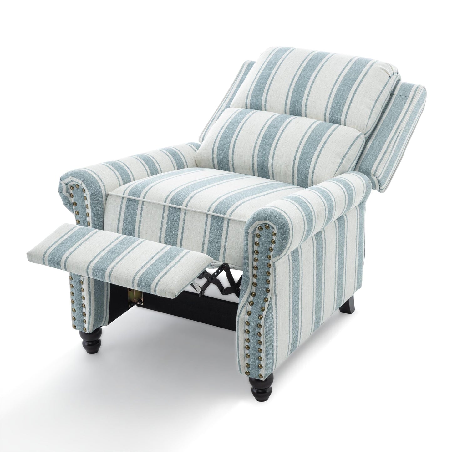 Manual Pushback Recliner Chairs with Nailhead Trim