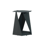 Table de salle à manger Marbella en pierre frittée | Ronde, 59 cm, noir mat, avec plateau tournant Lazy Susan