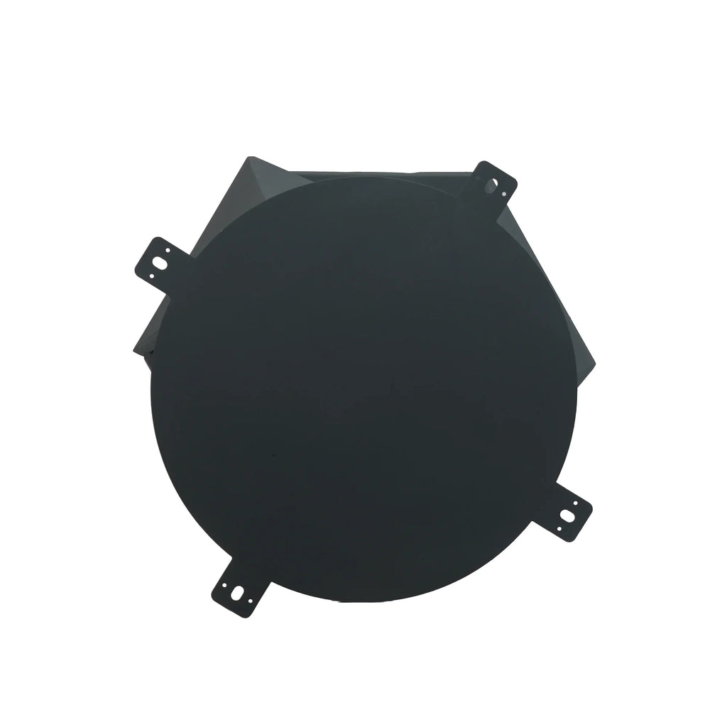 Table de salle à manger Marbella en pierre frittée | Ronde, 59 cm, noir mat, avec plateau tournant Lazy Susan