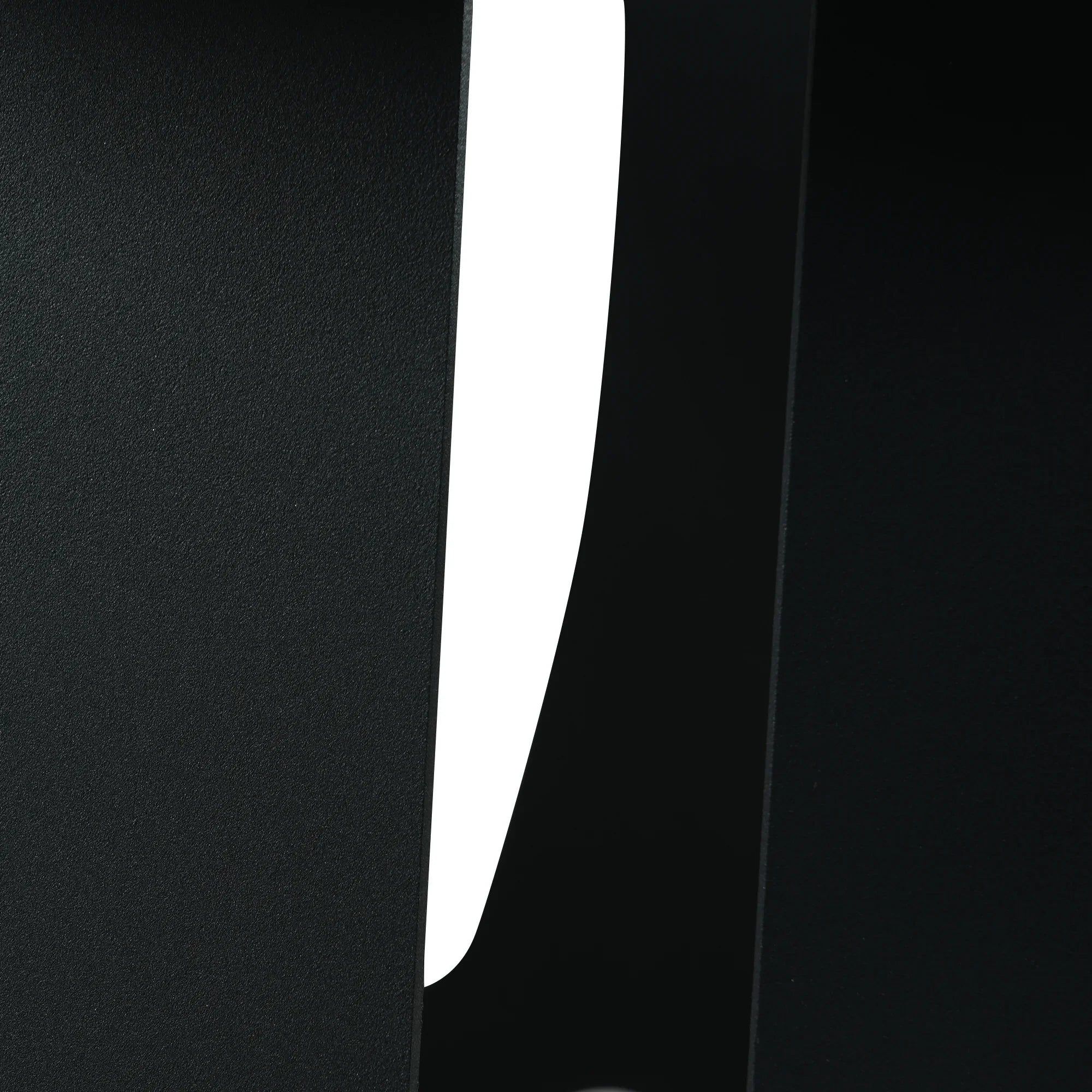 Table de salle à manger Marbella en pierre frittée | Ronde, 53 cm, noir mat, avec piètement en métal