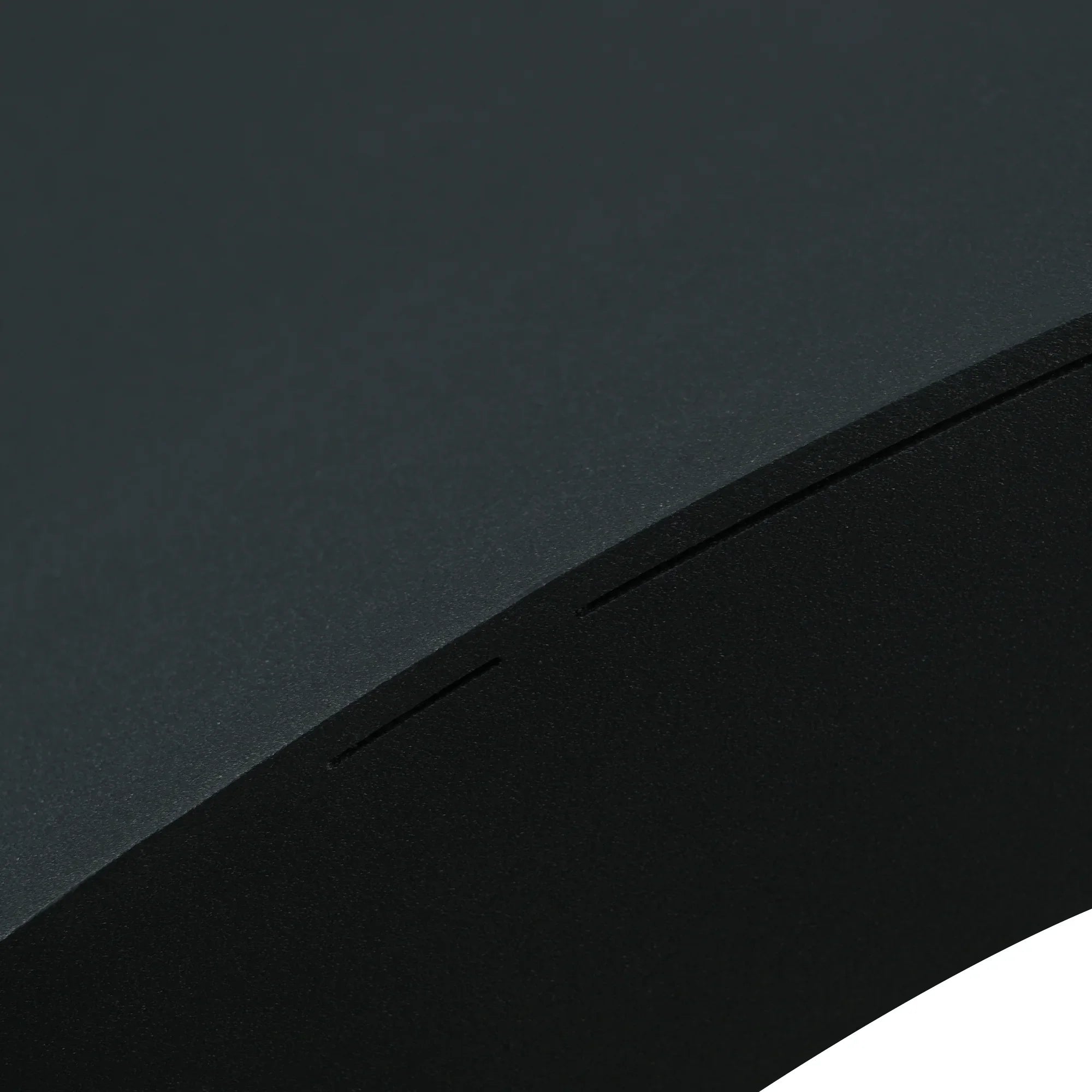 Table de salle à manger Marbella en pierre frittée | Ronde, 53 cm, noir mat, avec piètement en métal