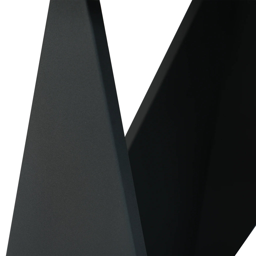 Table de salle à manger Marbella en pierre frittée | Ronde, 59 cm, noir mat, avec plateau tournant Lazy Susan