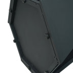 Table de salle à manger Marbella en pierre frittée | Ronde 53 cm, blanc brillant, avec piètement en métal