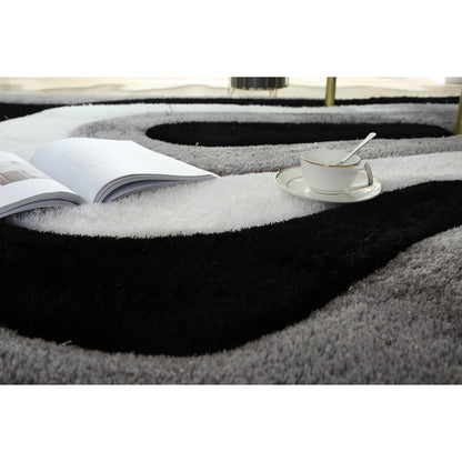 Mateos Shag Abstract Designed Area Rug