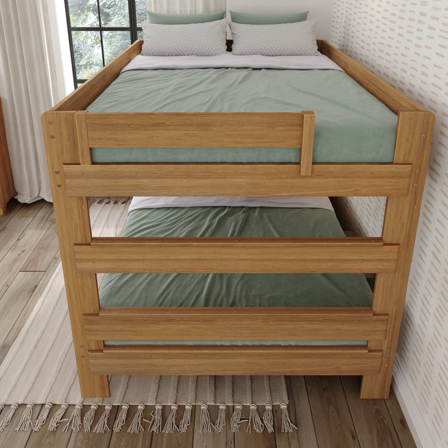 Max and Lily Farmhouse Queen over Queen Bunk Bed