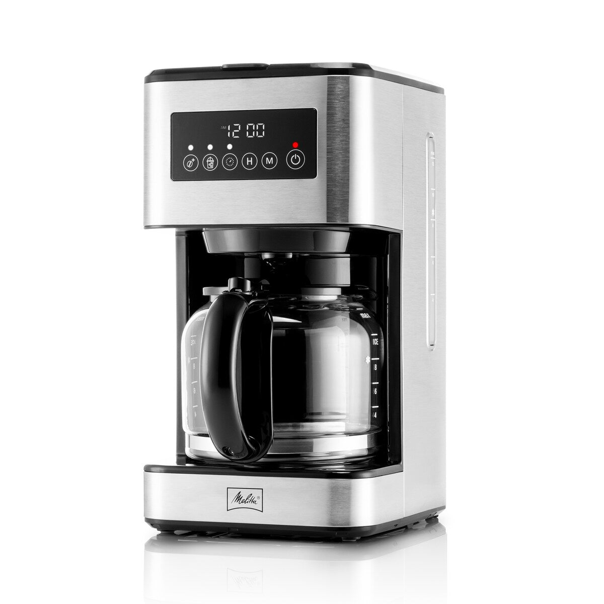 Melitta Aroma Tocco Plus 12-cup Hot and Iced Drip Coffee Maker with Glass Carafe and Touch Control Display