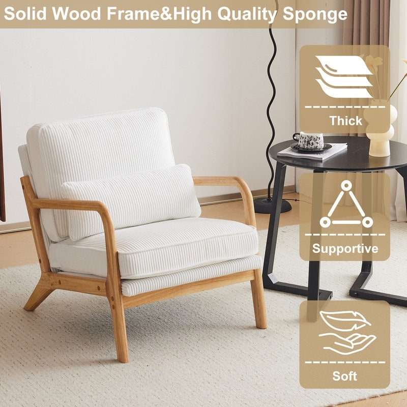 Mid Century Modern Upholstered Accent Chair