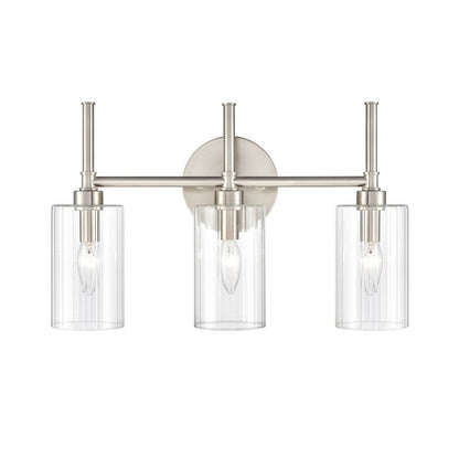 Millennium Lighting Chastine Bathroom Vanity Light Fixture with Clear Beveled Glass Shades