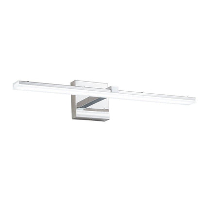Minimalist Chrome Dimmable LED Linear Vanity Light