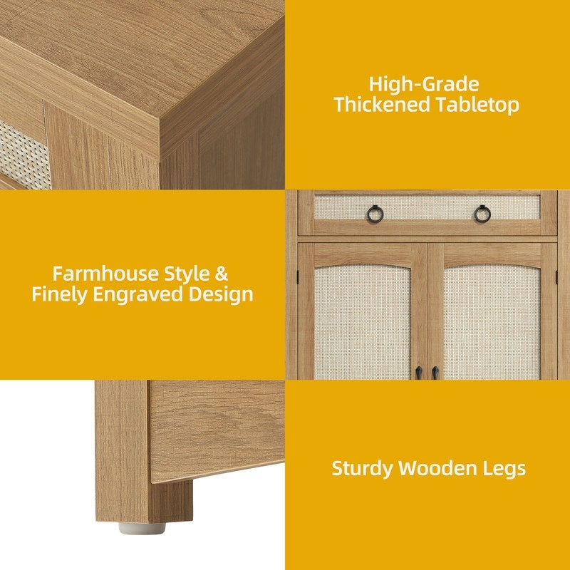 Moasis 5-tier 20 Pair Shoe Storage Cabinet with Double Doors for Entryway