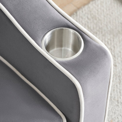 Modern 70.86 3 in 1 Single Convertible Sofa Bed with Adjustable Back and USB Charging Port for Living Room