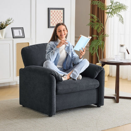 Modern Elephant Ears Armchair Accent Sofa Comfortable Seating for Living Room & Bedroom