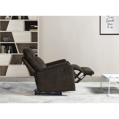 Modern Power Recliner Chair with USB, Full Head & Lumbar Support