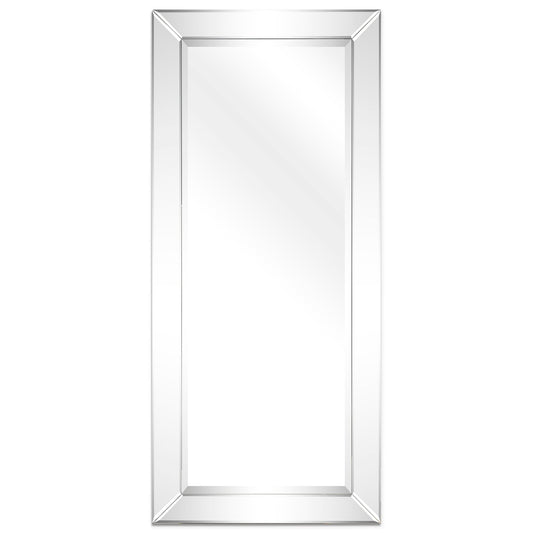 Beveled Rectangular Clear HD Wall Mounted Mirror for Bathroom, Vanity, Bedroom Mirrors, 3 sizes
