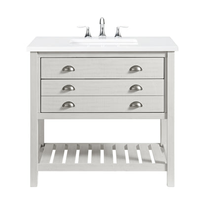 Monterey 37 Farmhouse Single Bathroom Vanity with Top
