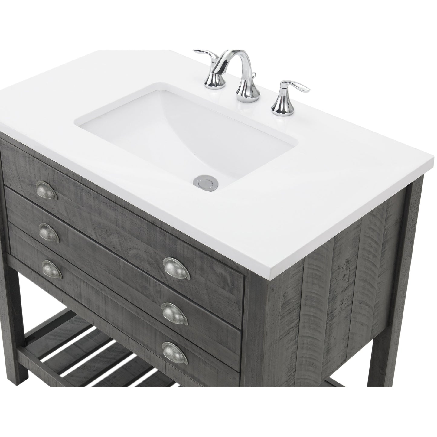 Monterey 37 Farmhouse Single Bathroom Vanity with Top