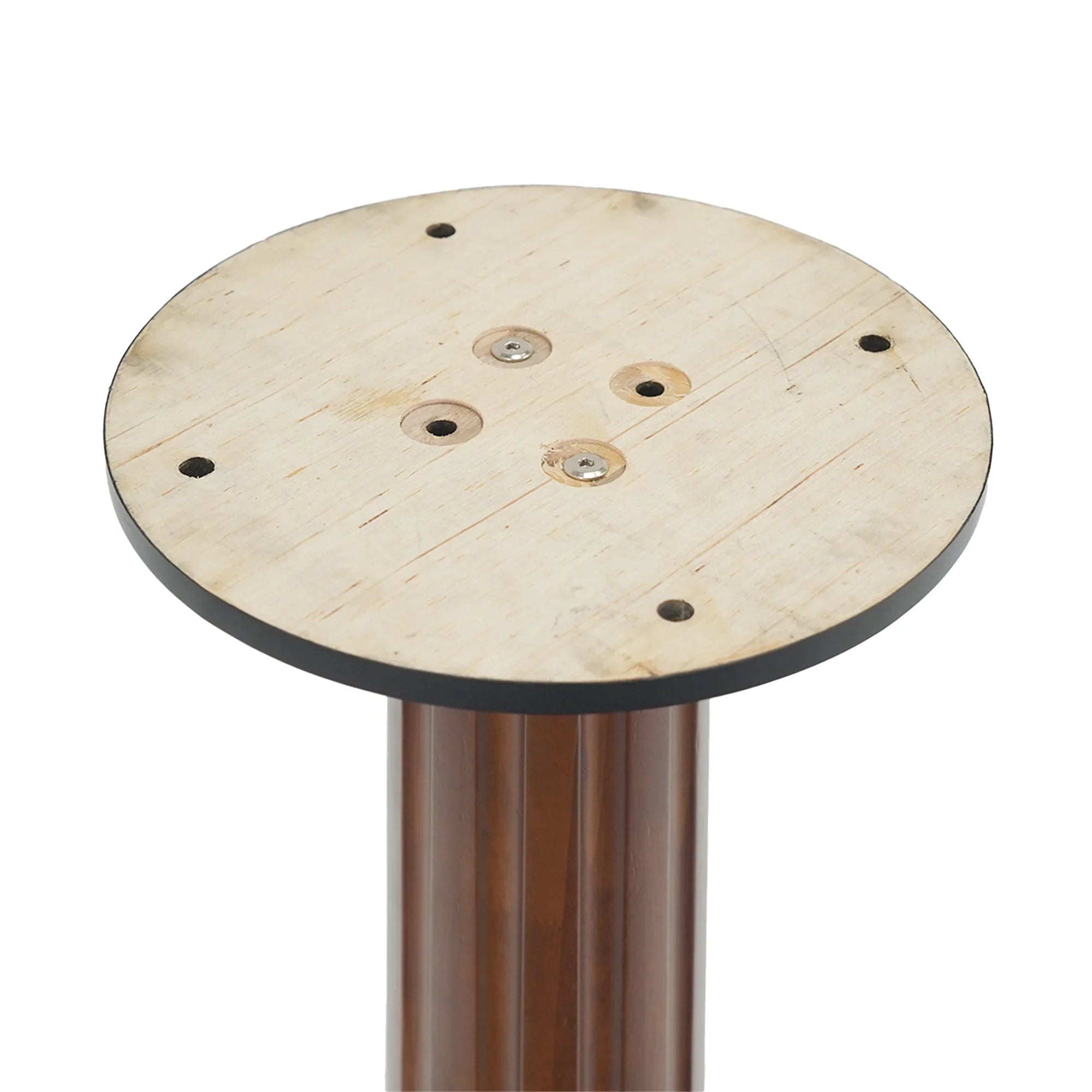 Table bistro en verre Oro | Carrée grise 34 pouces avec piètement en bois