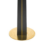 Table bistro Nero en pierre frittée | Carrée blanche 34 pouces avec piètement en bois