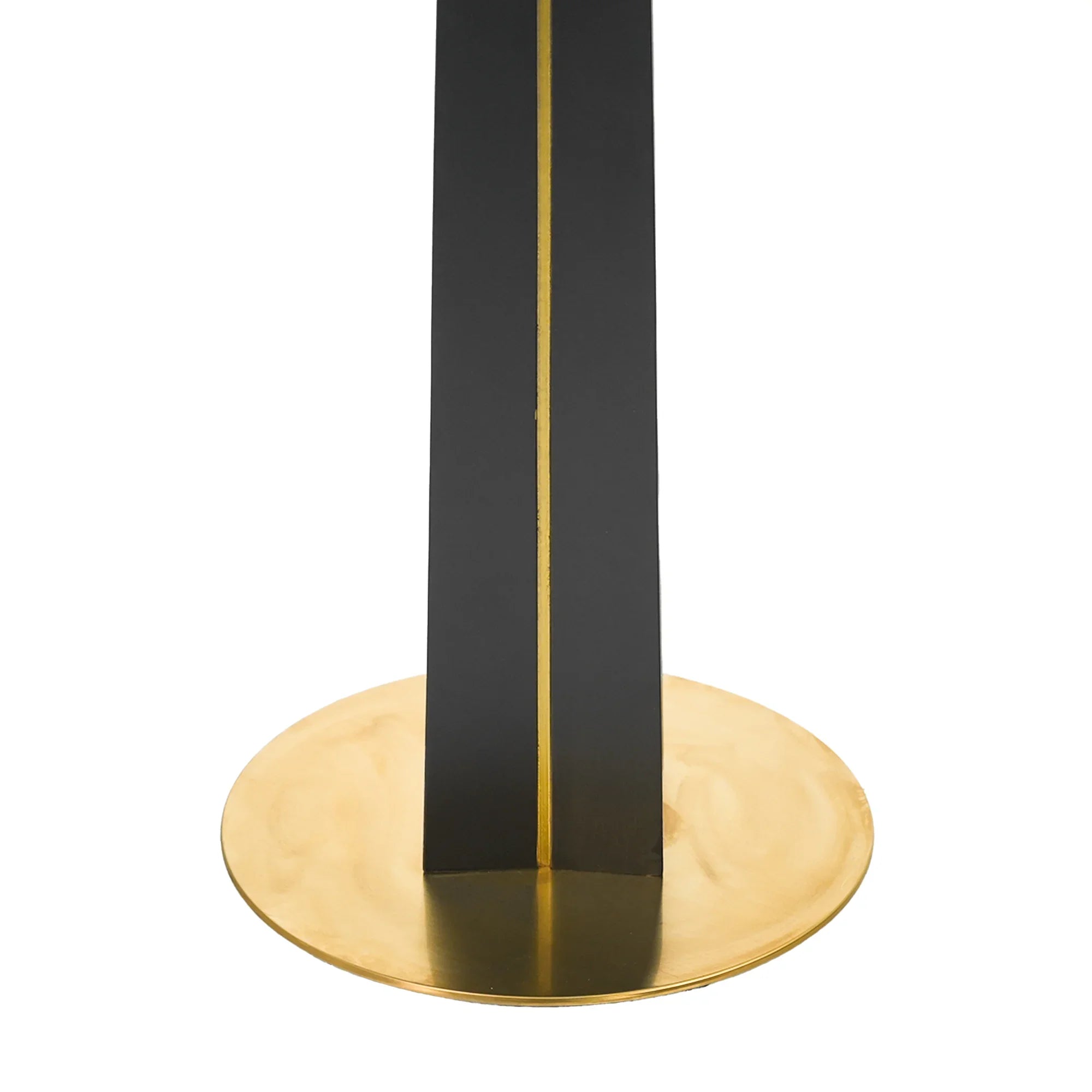 Table bistro Nero en pierre frittée | Ronde blanche 34 pouces avec piètement en bois