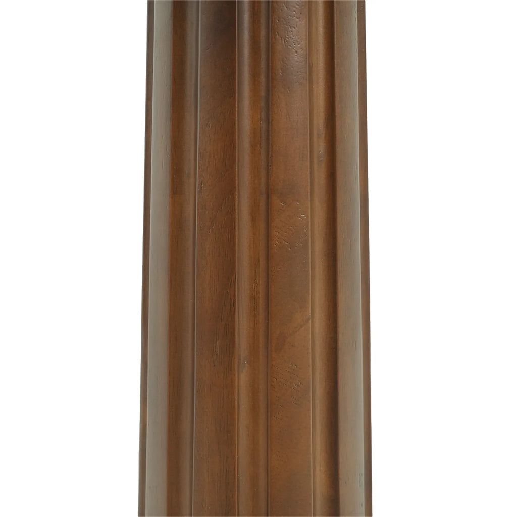 Table bistro en verre Oro | Carrée grise 34 pouces avec piètement en bois