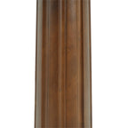 Table bistro en verre Oro | Carrée grise 34 pouces avec piètement en bois