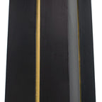 Table bistro Nero en pierre frittée | Carrée blanche 34 pouces avec piètement en bois