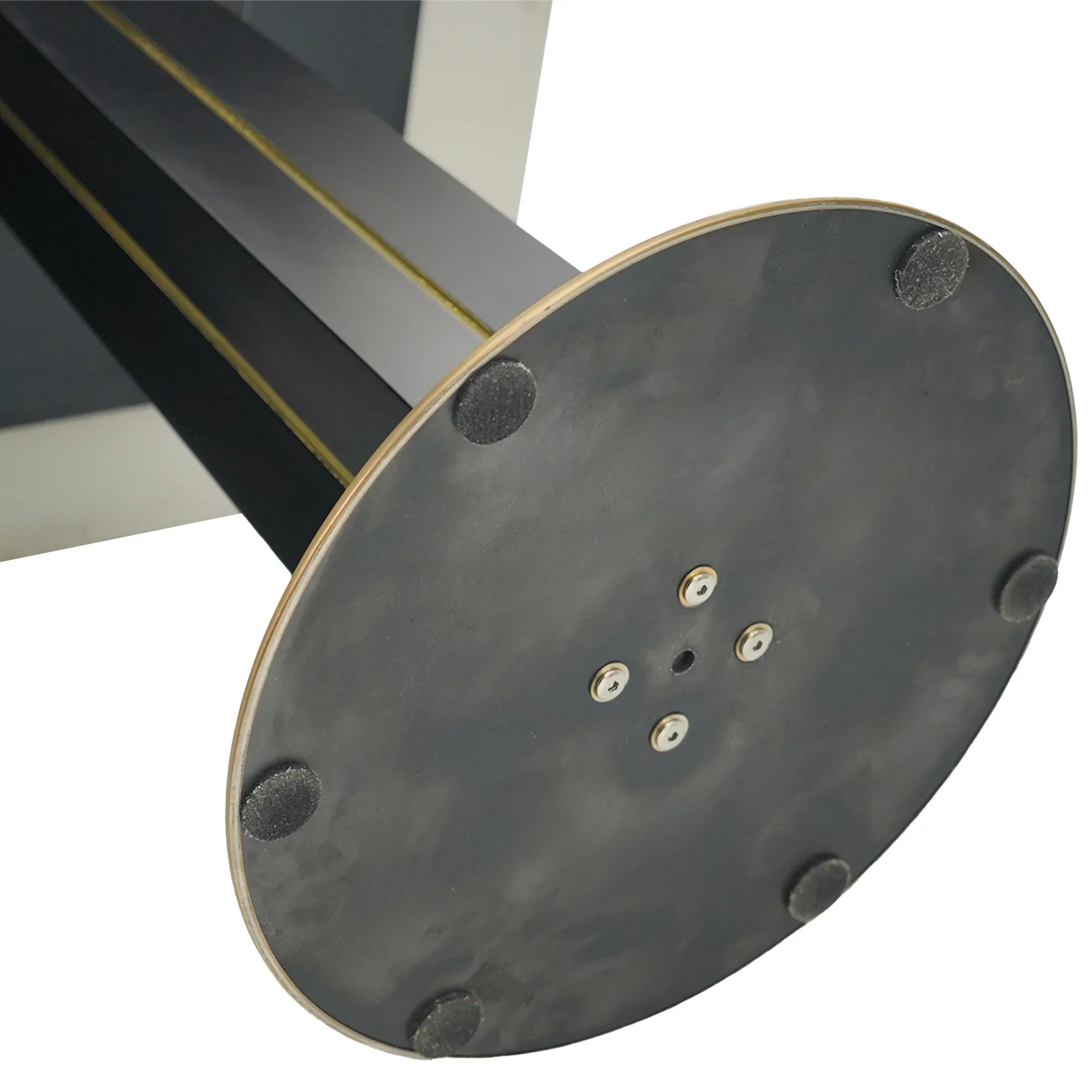 Table bistro Nero en pierre frittée | Carrée blanche 34 pouces avec piètement en bois