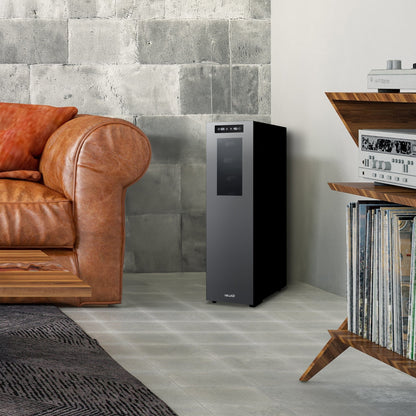 Newair Shadow-T Series Wine Cooler Refrigerator, 18 Bottle Dual Temperature Zone, Freestanding, Thermoelectric, Digital Control