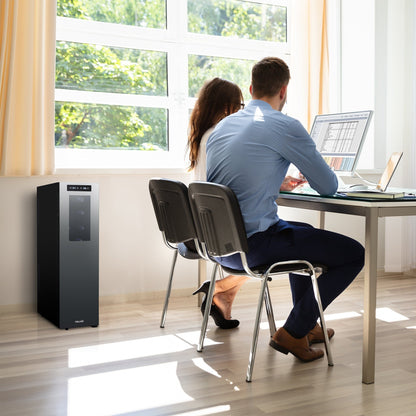 Newair Shadow-T Series Wine Cooler Refrigerator, 18 Bottle Dual Temperature Zone, Freestanding, Thermoelectric, Digital Control