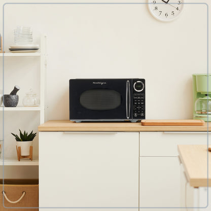 Nostalgia Retro 0.9 Cubic Foot Countertop Microwave Oven
