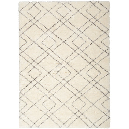 Nourison Luxurious Shag Ultra Plush Pile Abstract Geometric Area Rug