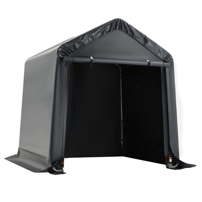 Outdoor Storage Shed and Carport Canopy: Portable Shelter for Bikes, Motorcycles, and Garden Storage