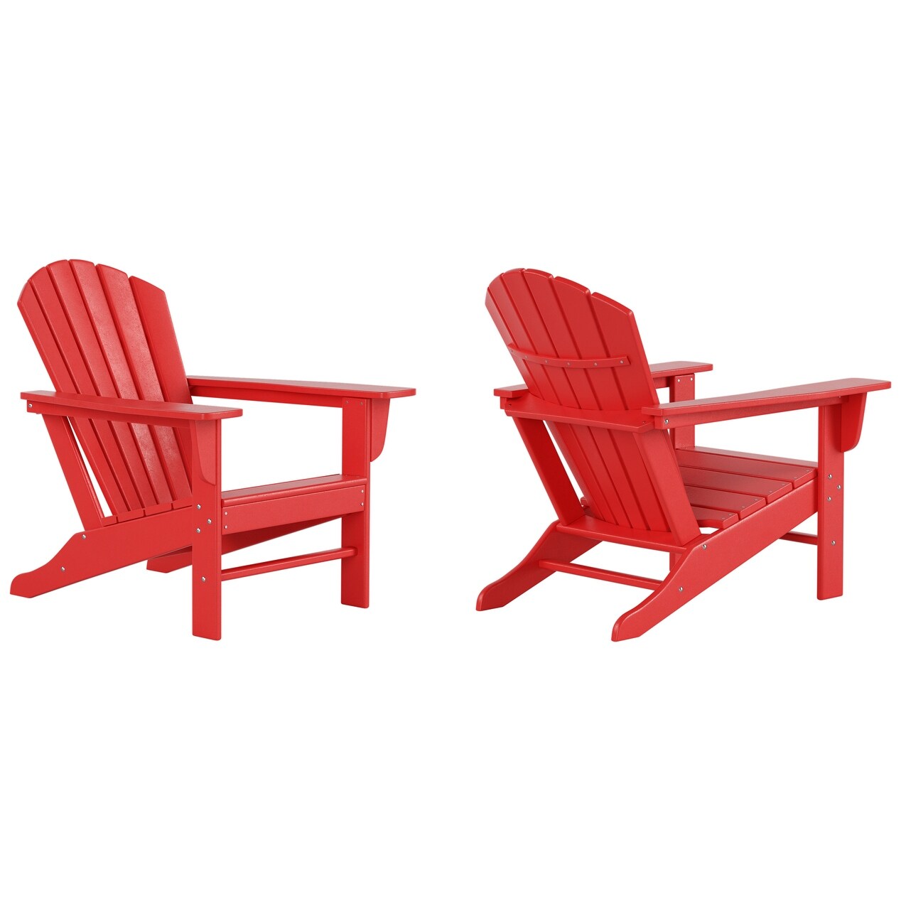 Polytrends Altura Outdoor Eco-Friendly All Weather Poly Patio Adirondack Chair (Set of 2)