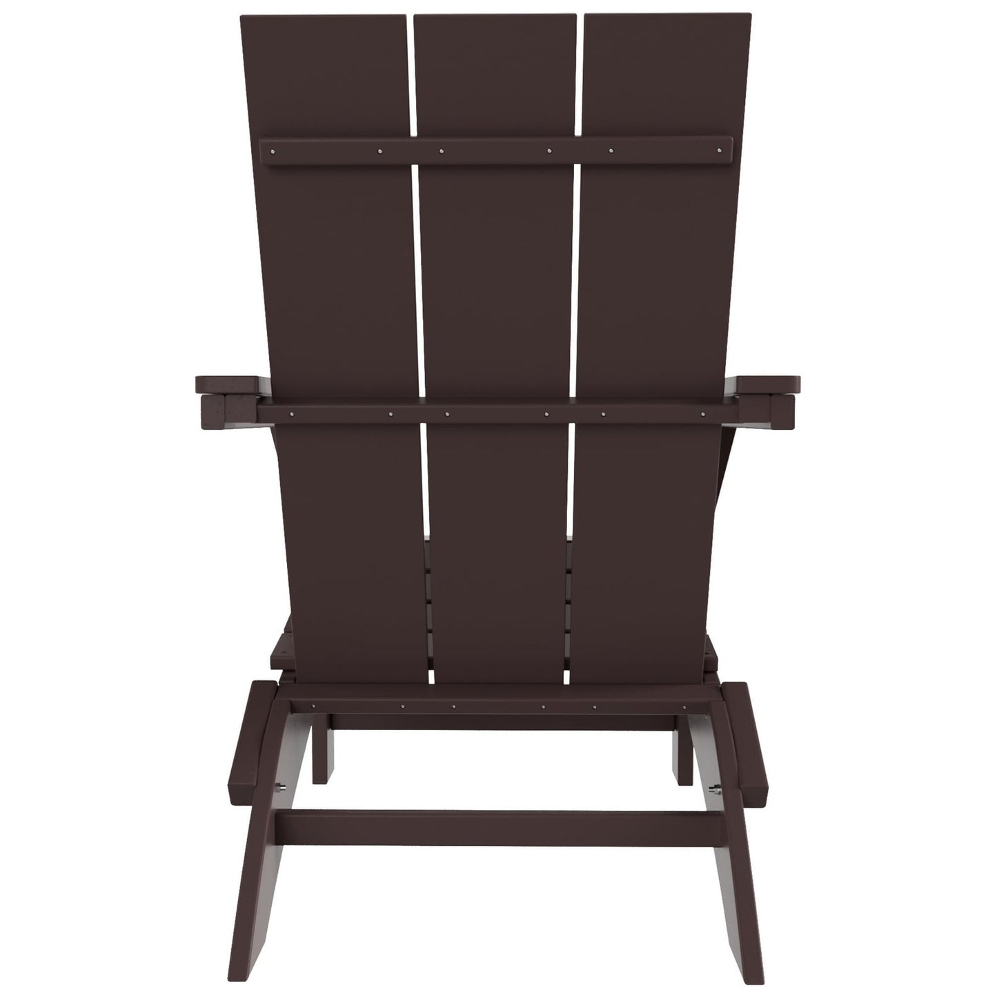 Polytrends Shoreside Modern Eco-Friendly All Weather Commercial-Residential Folding Adirondack Chair