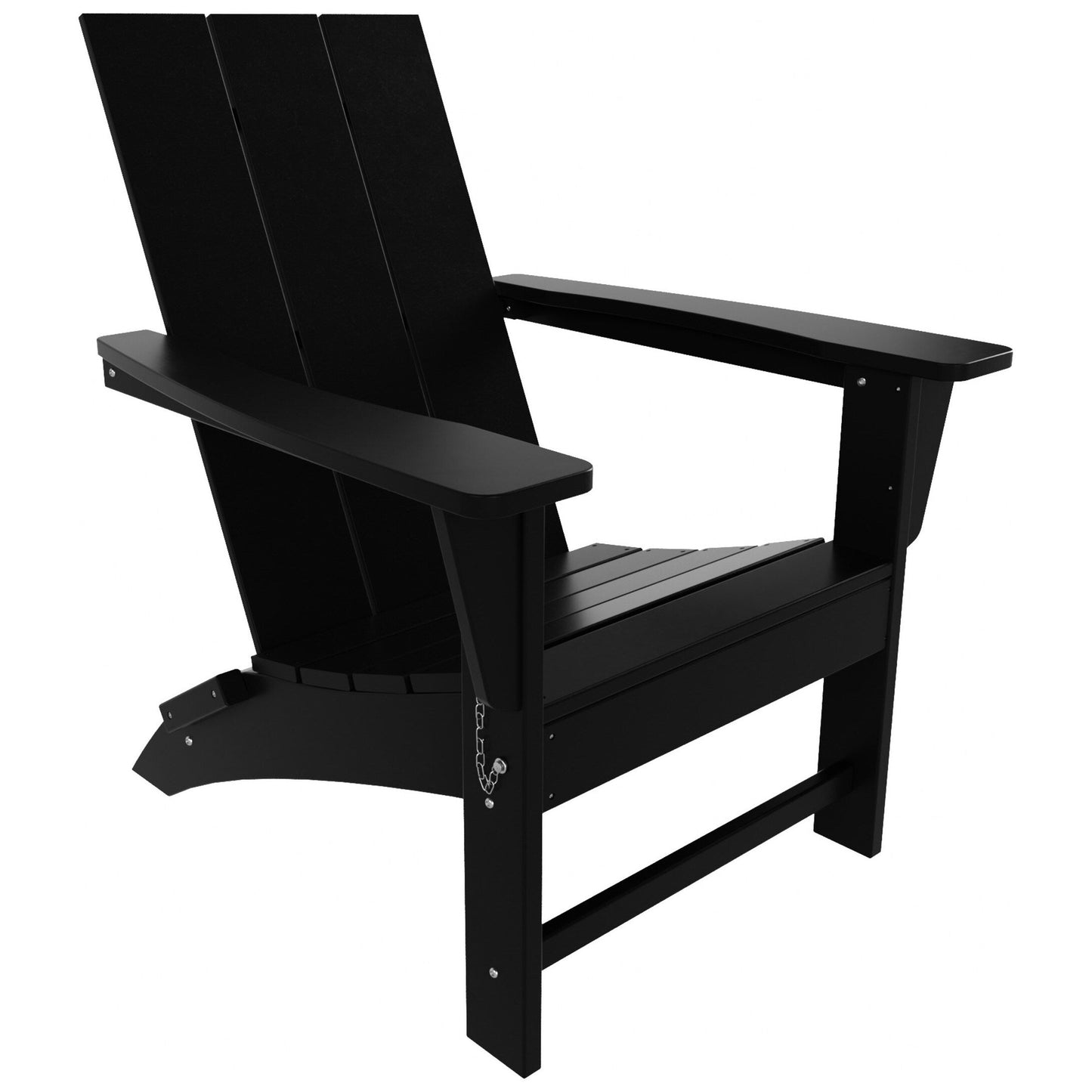 Polytrends Shoreside Modern Eco-Friendly All Weather Commercial-Residential Folding Adirondack Chair