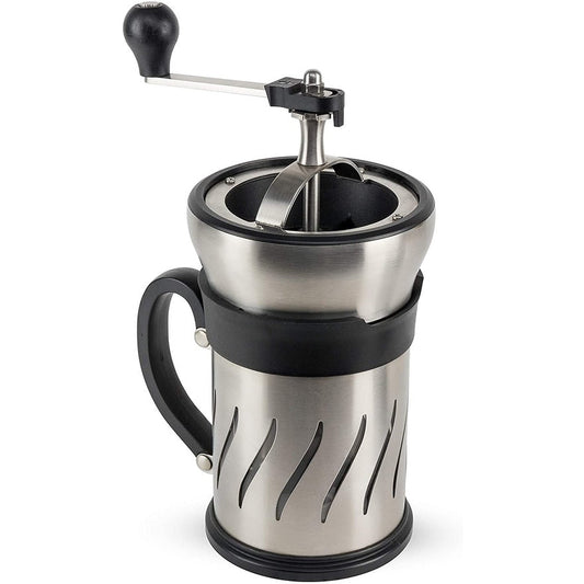 Peugeot 35257 Paris Press Coffee Mill/French Press Combination, Stainless Steel - 3 x 3 x 6 inches