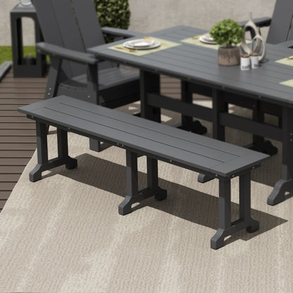 Polytrends Laguna Hdpe All Weather Outdoor Patio 65 Bench