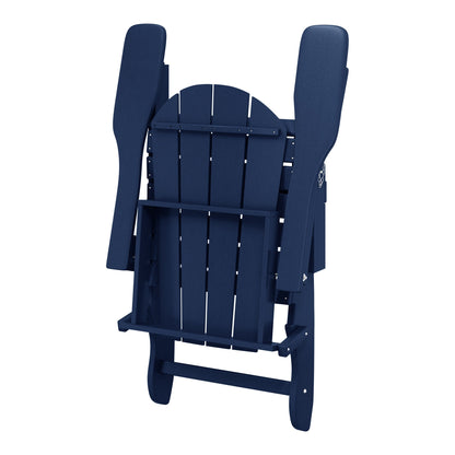 Polytrends Laguna Fade Resistant All Weather Outdoor Patio Folding Adirondack Chair