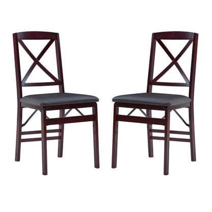 Porch & Den Espresso Folding Chair (Set of 2)