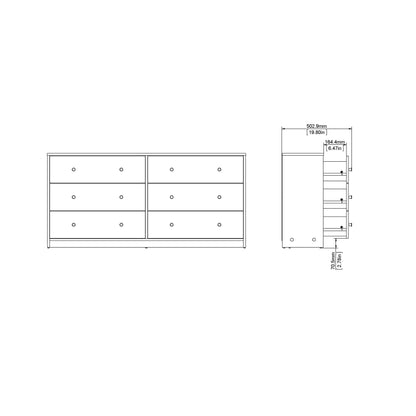 Porch & Den Zoe 6-drawer Double Dresser