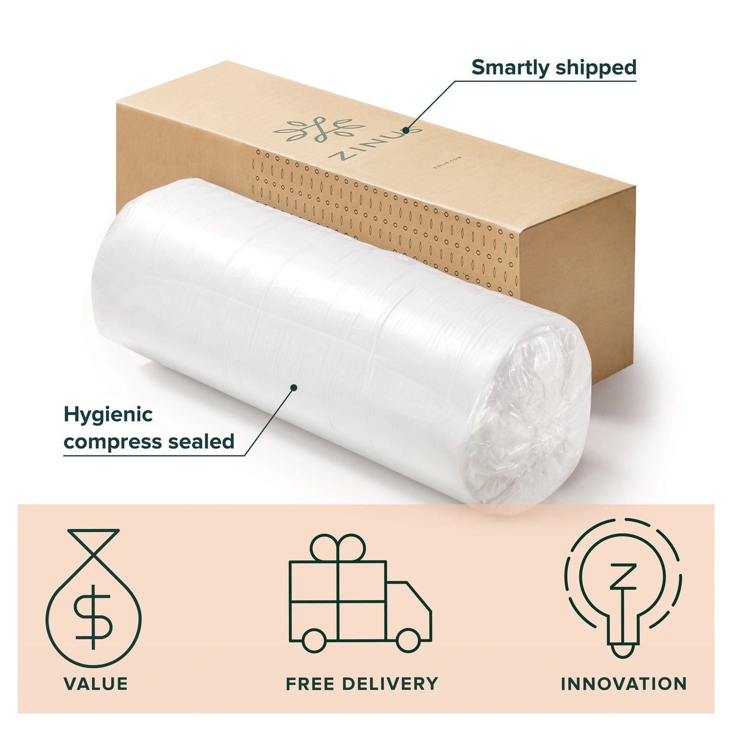 Priage by Zinus 8 inch Green Tea Gel Memory Foam Mattress